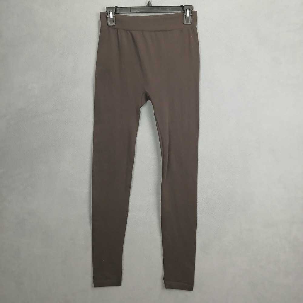 Gold Medal International Fleece Lined Leggings Brown Seamless L/XL 362SL-SL
